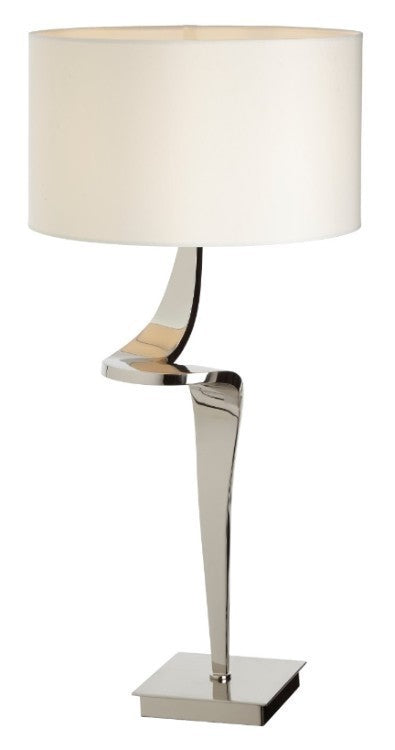Nickel Finish Table Lamp (L)